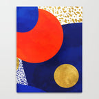 Terrazzo galaxy blue night yellow gold orange Notebook Gallery Image 4
