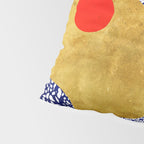 Terrazzo galaxy blue night yellow gold orange Pillow Sham Gallery Image 4