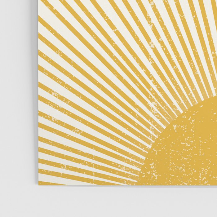 Vintage Sun Bohemian Boho Sun Rays Vintage Style Poster Gallery Image 3