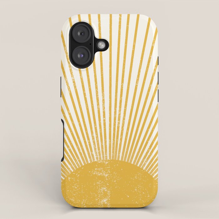 Vintage Sun Bohemian Boho Sun Rays Vintage Style iPhone Case Gallery Image 1