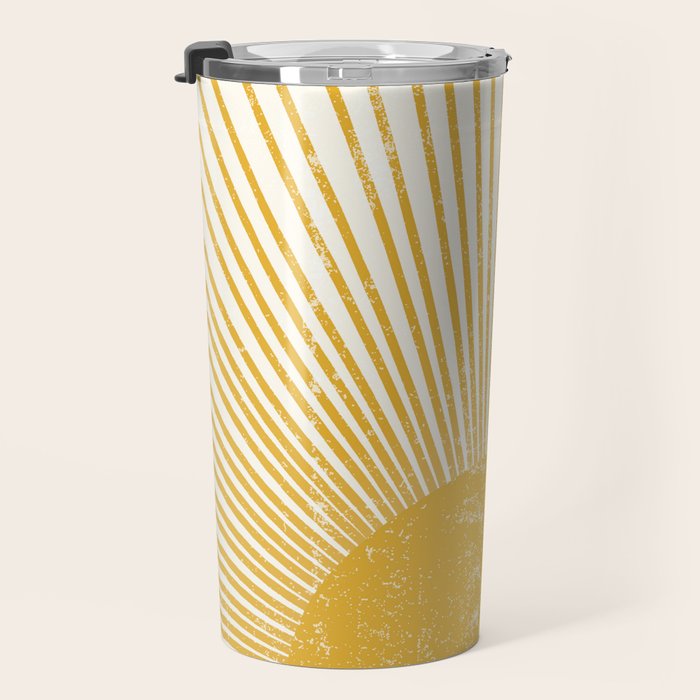 Vintage Sun Bohemian Boho Sun Rays Vintage Style Travel Mug Gallery Image 3
