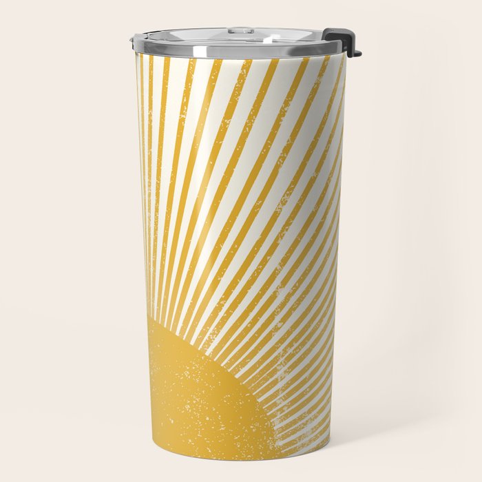 Vintage Sun Bohemian Boho Sun Rays Vintage Style Travel Mug Gallery Image 2