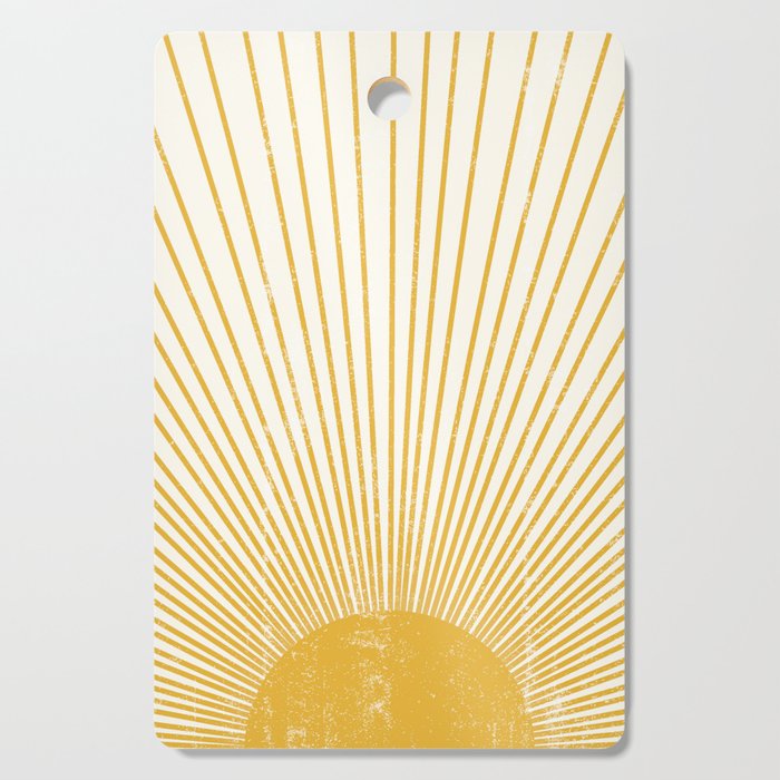Vintage Sun Bohemian Boho Sun Rays Vintage Style Cutting Board Gallery Image 1