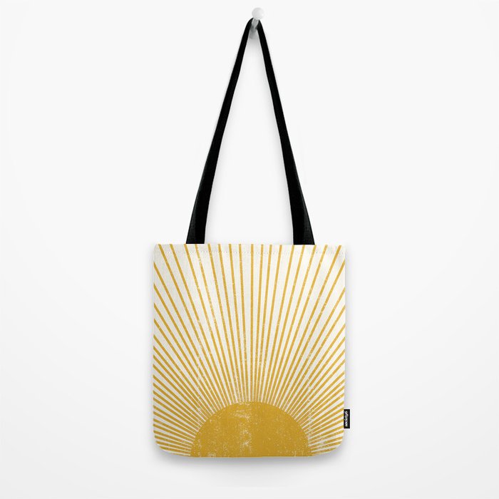 Vintage Sun Bohemian Boho Sun Rays Vintage Style Tote Bag Gallery Image 2