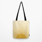 Vintage Sun Bohemian Boho Sun Rays Vintage Style Tote Bag Gallery Image 2