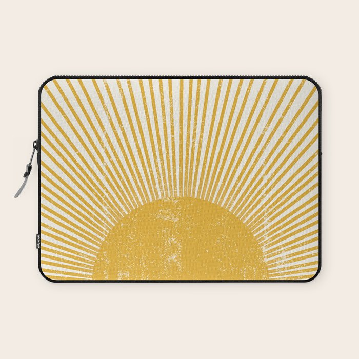 Vintage Sun Bohemian Boho Sun Rays Vintage Style Laptop Sleeve Gallery Image 1