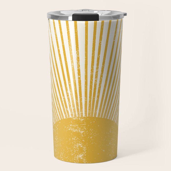 Vintage Sun Bohemian Boho Sun Rays Vintage Style Travel Mug Gallery Image 1