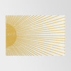 Vintage Sun Bohemian Boho Sun Rays Vintage Style Rug Gallery Image 2