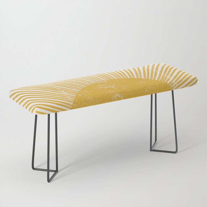 Vintage Sun Bohemian Boho Sun Rays Vintage Style Bench Gallery Image 1