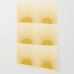 Vintage Sun Bohemian Boho Sun Rays Vintage Style Wallpaper Gallery Image 2