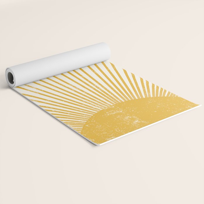 Vintage Sun Bohemian Boho Sun Rays Vintage Style Yoga Mat Gallery Image 2