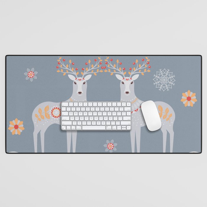 Nordic Winter Desk Mat Gallery Image 1
