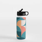 Mid Century Geometric 18 Water Bottle Gallery Image 1