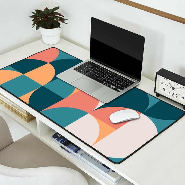 Mid Century Geometric 18 Desk Mat Gallery Image 2