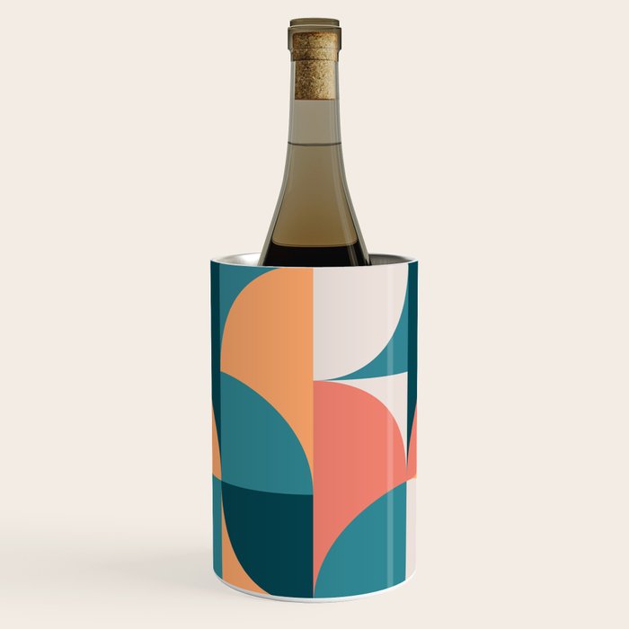Mid Century Geometric 18 Wine Chiller Gallery Image 1