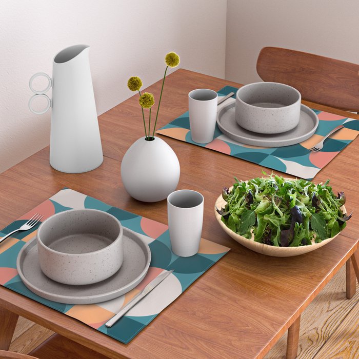Mid Century Geometric 18 Placemat Gallery Image 2