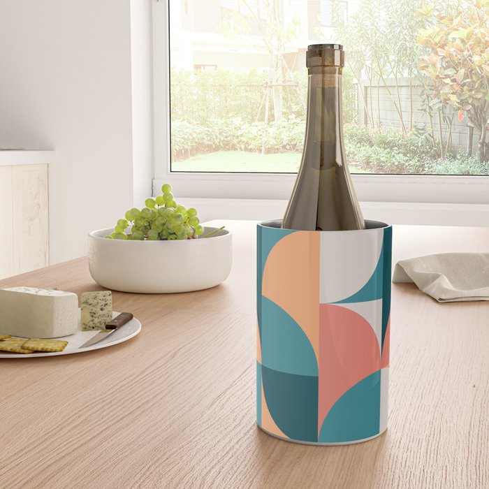 Mid Century Geometric 18 Wine Chiller Gallery Image 4