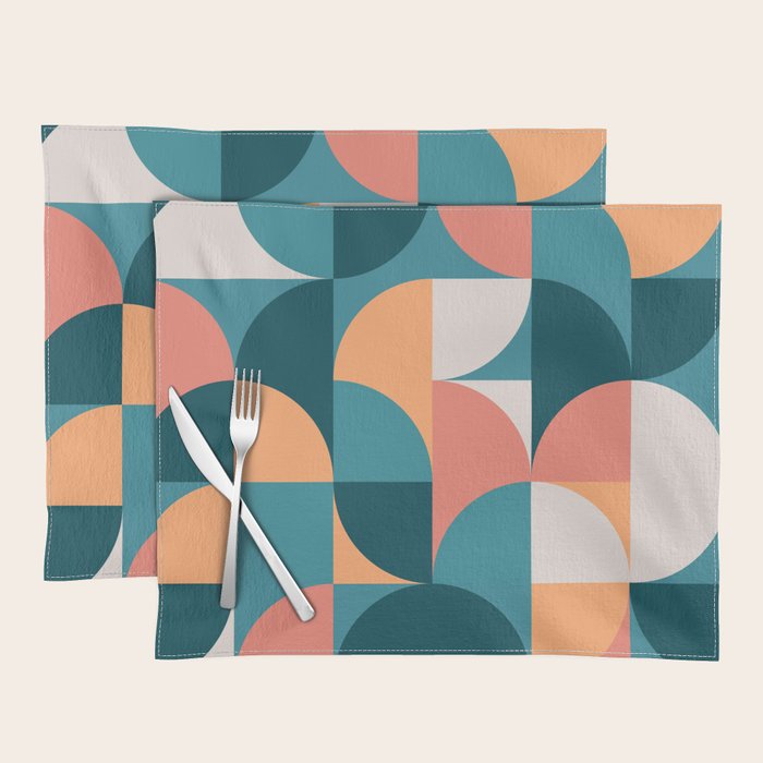 Mid Century Geometric 18 Placemat Gallery Image 1