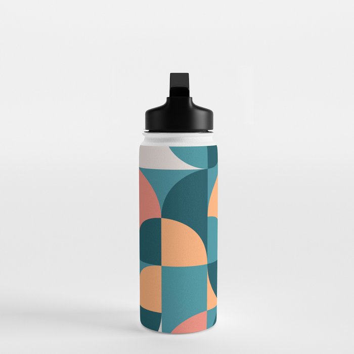 Mid Century Geometric 18 Water Bottle Gallery Image 3