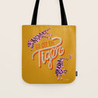 Go Get 'Em Tiger - Yellow Palette Tote Bag Gallery Image 1