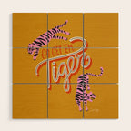 Go Get 'Em Tiger - Yellow Palette Wood Wall Art Gallery Image 1