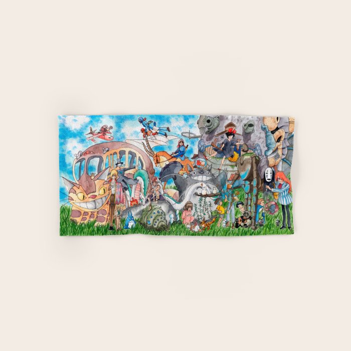Miyazaki Tribute Bath Towel Gallery Image 1