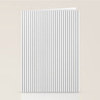 Smoke Grey and White Micro Vertical Vintage English Country Cottage Ticking Stripe Stationery Card Gallery Image 2