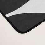 Mod Leaves Mid Century Modern Pattern in Black and White Desk Mat Gallery Image 4