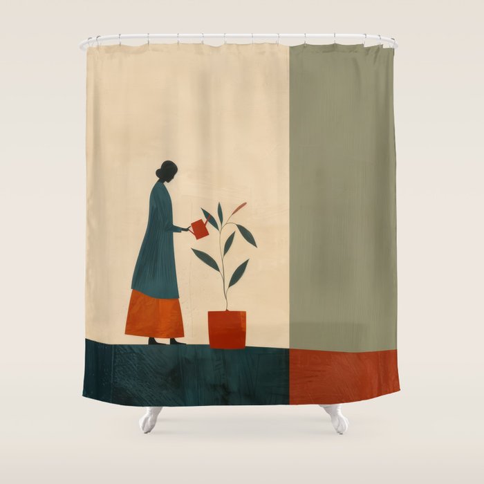 Soft Growth Shower Curtain Gallery Image 1
