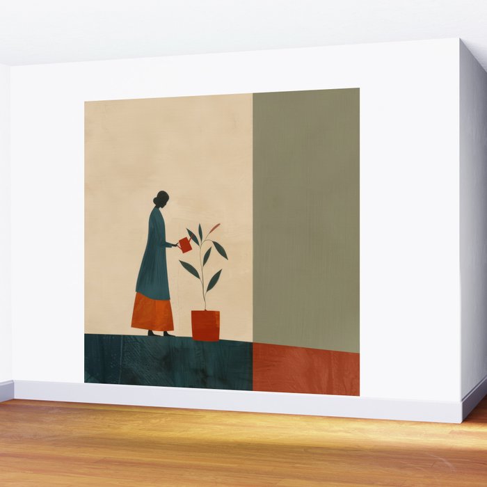 Soft Growth Wall Mural Gallery Image 2