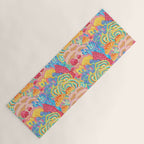 Fungi World (Mushroom world) -PINK Yoga Mat Gallery Image 1