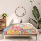 Fungi World (Mushroom world) -PINK Comforter Gallery Image 3