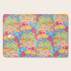 Fungi World (Mushroom world) -PINK Cutting Board Gallery Image 1
