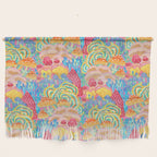 Fungi World (Mushroom world) -PINK Wall Hanging Gallery Image 1