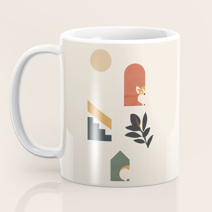 Hide and Seek Corgi Coffee Mug Gallery Image 3