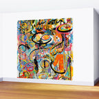 Graffiti Street Art Pattern Colorful Tribal Abstract by Emmanuel Signorino Wall Mural Gallery Image 2