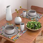 Graffiti Street Art Pattern Colorful Tribal Abstract by Emmanuel Signorino Placemat Gallery Image 2