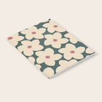 Green And Cream Retro Flower Notebook Gallery Image 2