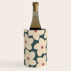 Green And Cream Retro Flower Wine Chiller Gallery Image 3