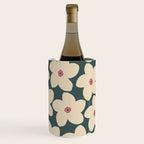 Green And Cream Retro Flower Wine Chiller Gallery Image 2