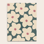 Green And Cream Retro Flower Notebook Gallery Image 4