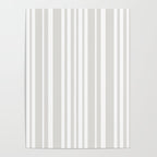 Classic Stripes XLII - Grey and White Poster Gallery Image 4