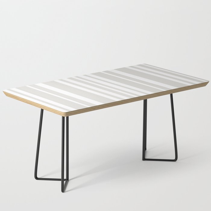 Classic Stripes XLII - Grey and White Coffee Table Gallery Image 1