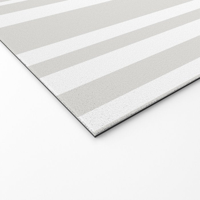 Classic Stripes XLII - Grey and White Welcome Mat Gallery Image 2