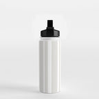 Classic Stripes XLII - Grey and White Water Bottle Gallery Image 2