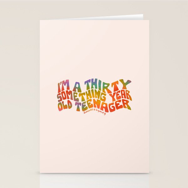Thirty Something Year Old Teenager Stationery Card Gallery Image 2