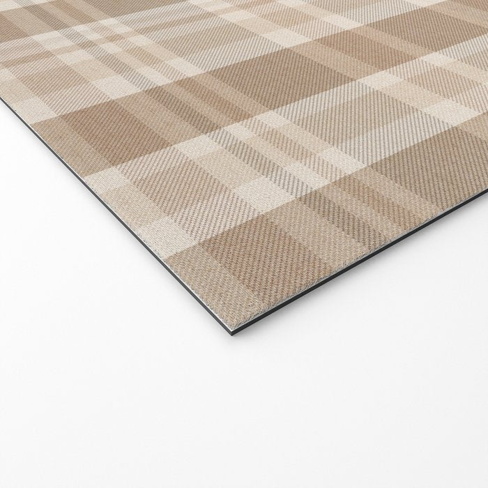 Plaid Prints, Brown and Beige Welcome Mat Gallery Image 2