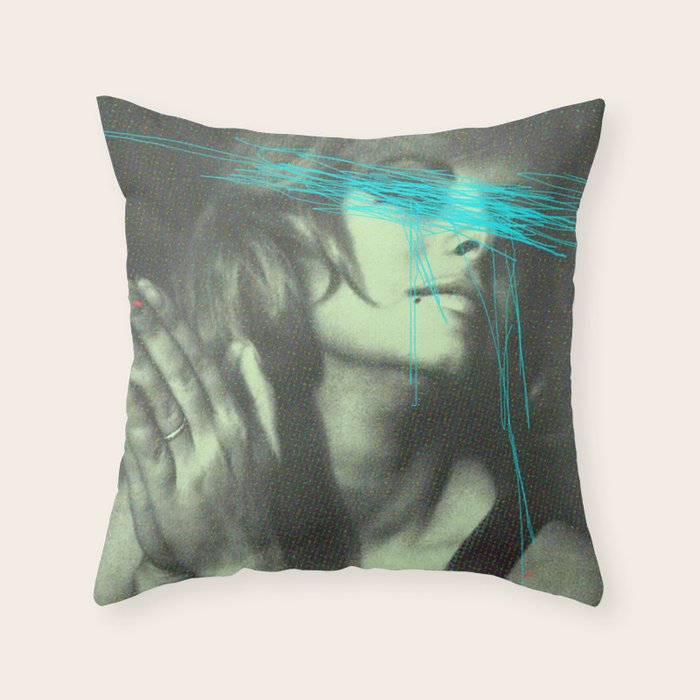 Untitled Woman Throw Pillow Gallery Image 6