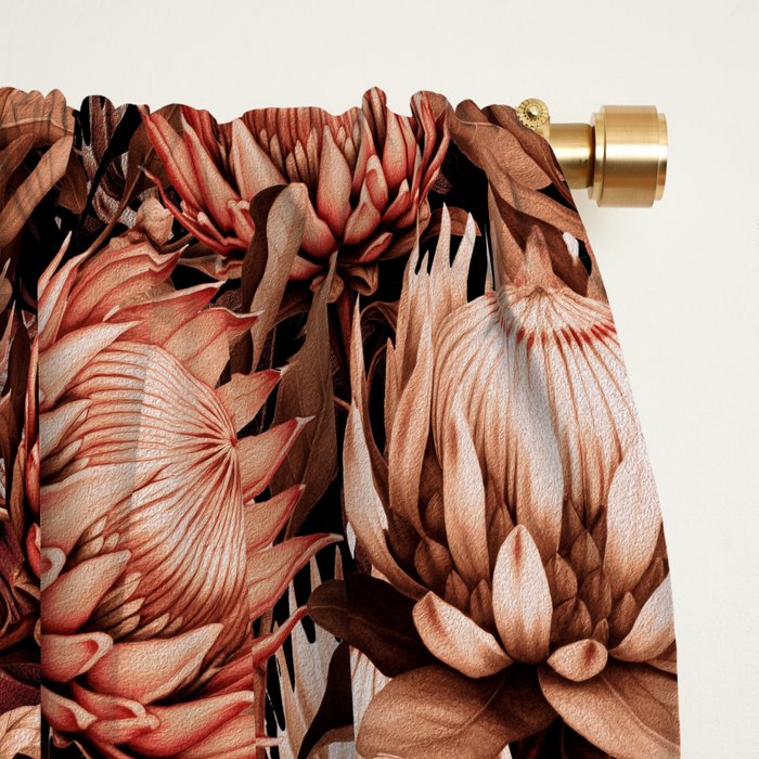 Protea Garden Night Window Curtain Gallery Image 2