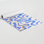 Blue Snakes Pattern Yoga Mat Gallery Image 2